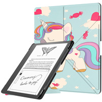 Housse intelligente à impression couleur avec fonction veille automatique pour Kindle Paperwhite 10e/11e/12e génération, support pliable multi-angles en Y