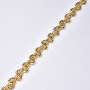 Thanh lịch 15mm vàng kim loại Crochet Gimp Braid Trims Nhà cung cấp - Product Image 5