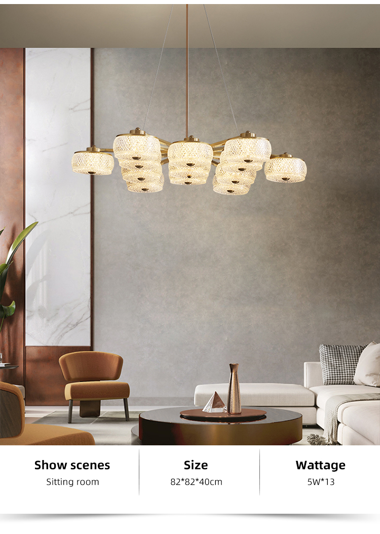 Nordic Home Decoration Post-modern Creative Acrylic Staircase Ceiling Modern Led Chandelier