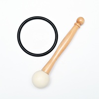 SUCCESS Accessoires de qualité supérieure : Maillet en daim pour bols chantants en cristal, pour débutants