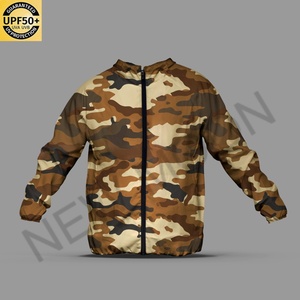 Custom <b>Light</b> <b>Jacket</b> Sublimation Printing LOGO Casual Sun Protection UPF 50+ Men's <b>Jacket</b> - Product Image 5