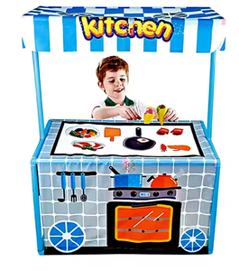 Trẻ Em Của Nhà Bếp Chơi Đặt Trong Nhà <span class=keywords><strong>Pop</strong></span>-up Vải Đồ Chơi Lều Có Thể Gập Lại Giả Vờ Chơi Cho Bé Trai Và Cô Gái Cho Các Sự Kiện Bên - Product Image 2