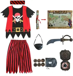 Hot Koop Halloween Kids Jongens Maskerade Partij Cosplay Pirates Of The Caribbean Kleding