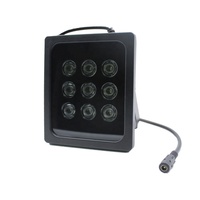 Accessoires de vidéosurveillance Illuminateur IR 9PCS LED IR Lumière infrarouge de vidéosurveillance extérieure