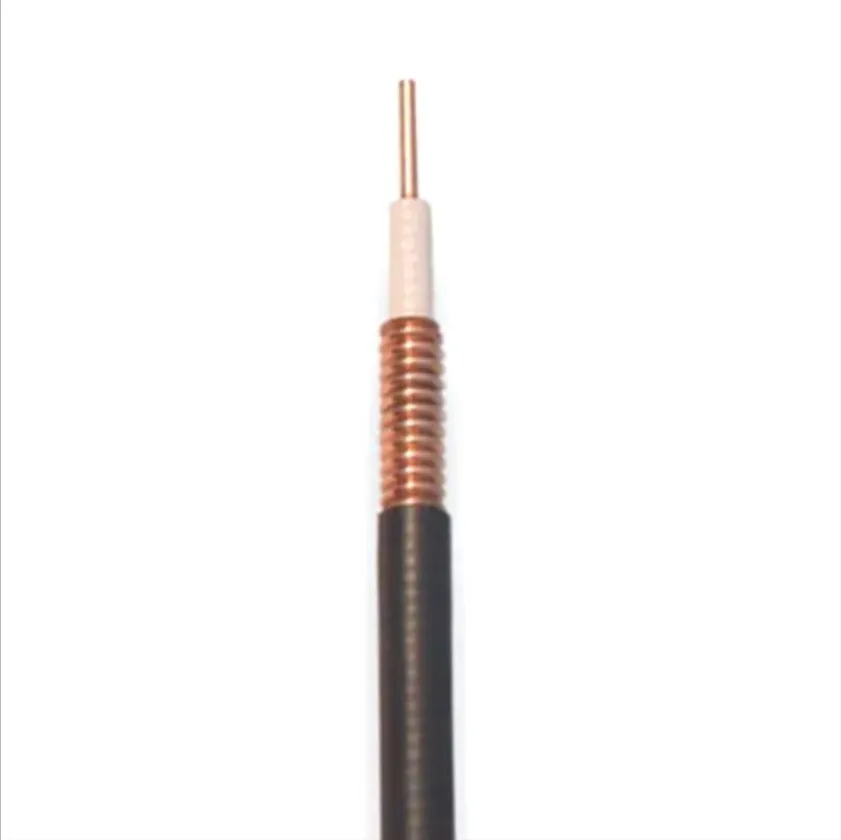 Kabel pengumpan 1/4 "super fleksibel RF50-6 kabel koaksial bergelombang (tahan api)