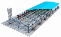 Cadre en acier léger de conception moderne volaille de grange de ferme à grande échelle structure en acier ferme automatique de poulets de chair élevage de poulets