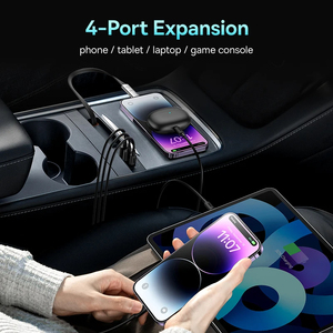<span class=keywords><strong>Baseus</strong></span> <span class=keywords><strong>Hub</strong></span> para Tesla Model 3/Y Estación de acoplamiento PD 45W Cargador rápido Adaptador inteligente para coche Divisor alimentado Extensión Shunt <span class=keywords><strong>Hub</strong></span> - Product Image 2