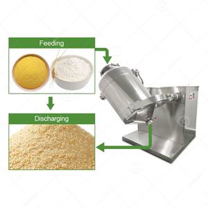 Machine à mélanger les poudres 3D multidirectionnelle pour ingrédients en poudre de protéines de lactosérum à petites granules et assaisonnements - Product Image 5
