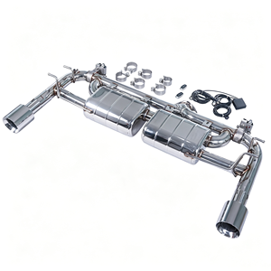 Sistema de escape Cat-Back con válvulas GFC para <span class=keywords><strong>Mazda3</strong></span> Turbo 2.5T AWD <span class=keywords><strong>2023</strong></span>, con silenciadores dobles, válvulas dobles, salida única de doble lado - Product Image 6