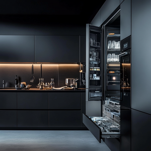 High Quality Modern Eco-friendly Stainless Steel <strong>Wall</strong> Kitchen <strong>Cabinets</strong> <strong>with</strong> Hinge - Product Image 4