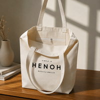 Sac fourre-tout en toile épaisse de 12 oz, personnalisé et écologique, sac de courses réutilisable avec soufflet et poche intérieure zippée