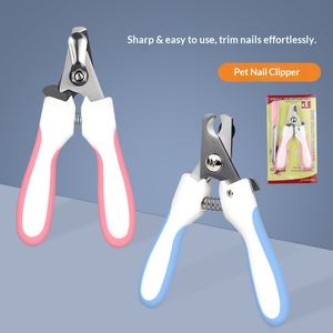 Nouveautés : Coupe-griffes pour chiens et chats en acier inoxydable, à réinitialisation automatique, anti-éclaboussures, avec design d'incision en forme de croissant et limes assorties - Product Image 6