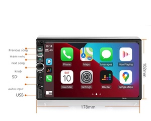 Professioneller Hersteller Android-System 2-DIN-Autoradio 7-Zoll-Auto-DVD-Player Touchscreen MP5-Musikplayer für Autos - Product Image 2