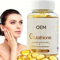 Gélules de glutathion liposomé à base d'extraits végétaux, 120 pièces, complément blanchissant anti-âge, stimule le collagène, nourrit la peau des adultes