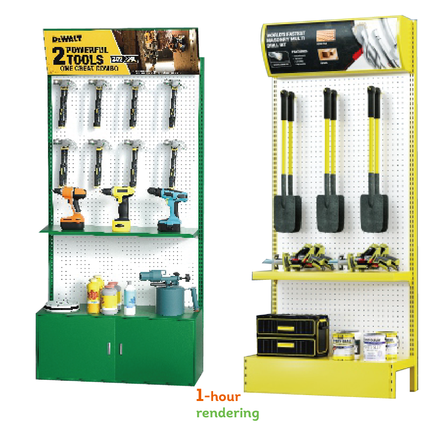 Apache Custom Metal Pegboard Hook Tool Display Stand for Hardware Tools for Auto Repair Shop for Factory Use