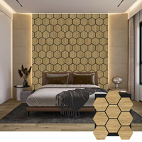 Panneau mural en bois plaqué naturel au design moderne, finition absorbante, panneau acoustique en bois pour mur décoratif