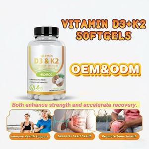 OEM/ODM fábrica personalizada vitamina D3 + K2 Softgel suplemento nutricional para adultos salud ósea colágeno cápsula dosificación - Product Image 3