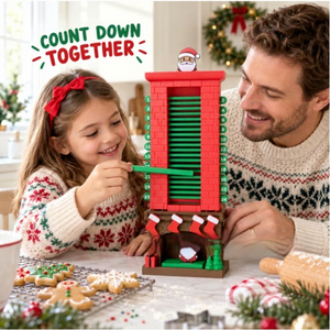 Calendario de Adviento de Navidad con Chimenea de Santa Claus, Juguete de Plástico Impreso en 3D, Calendario de Cuenta Regresiva para Navidad - Product Image 1