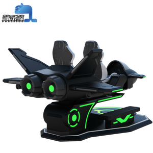 เครื่องจำลองการบิน 9D VR สำหรับ 2 ผู้เล่น เครื่องขับขี่เสมือนจริงในร่ม เกมอาร์เคดเสมือนจริง ระบบพีซี - Product Image 6