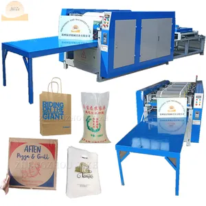 Cotton shopping paper bag sacks printing printer machine 2 colors carry tote plastic nonwoven bag flexo printing machine price