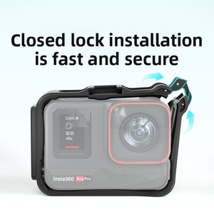 AMagisn Amagic Insta360 Ace Pro Bunny Cage 2-Frame Sports AC01-B Soporte para Cámara de Grabación Horizontal y Vertical con Soporte para Logotipo/Gráficos - Product Image 3