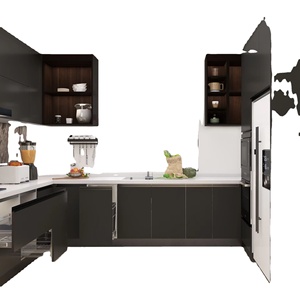 Armadio con struttura ad incasso elegante moderno per <span class=keywords><strong>cucina</strong></span> con <span class=keywords><strong>dimensioni</strong></span> personalizzabili e materiale Premium - Product Image 3