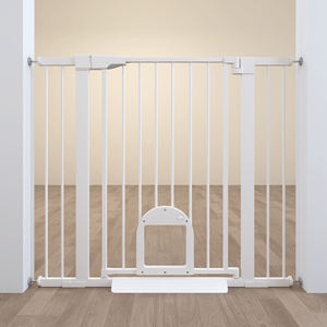 Innovativo cancello retrattile per animali domestici regolabile con una sola mano 35 "alto X 59" largo doppio bloccaggio piccoli animali - Product Image 2