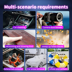 Mini souffleur d'air sans fil portatif 2 en 1, aspirateur 130000RPM sans balais 120W 3 vitesses 2000mAh pour le nettoyage de la voiture, de la maison et du clavier - Product Image 4