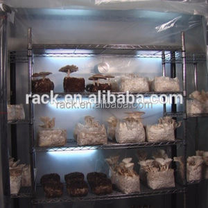 Étagères pour la culture de champignons, étagères commerciales à 6 niveaux avec étagères en fil métallique chromé pour la culture de champignons - Product Image 4