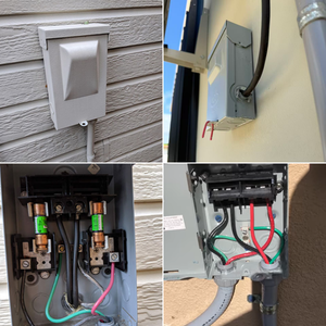 Boîtier de commutation électrique homologué UL, 60 ampères, métallique, avec fusible extractible, étanche, boîtier de déconnexion AC adapté aux systèmes HVAC - Product Image 3