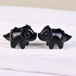 Intagli <span class=keywords><strong>di</strong></span> cristallo <span class=keywords><strong>di</strong></span> pietra <span class=keywords><strong>di</strong></span> ossidiana nera per decorazione regalo - Product Image 2