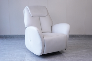 Cómodo Sillón Individual Moderno Verde Reclinable Tapizado, Sillón Giratorio para Sala de Estar - Product Image 4