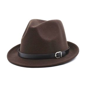 Sombrero Fedora Clásico de Fieltro Estilo Homburg para Hombre y Mujer, Elegante para Invierno y Otoño - Product Image 3