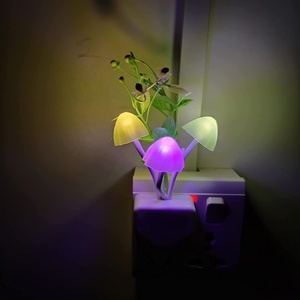 Lámpara de pared con <span class=keywords><strong>Sensor</strong></span> <span class=keywords><strong>Led</strong></span>, luz nocturna con forma de seta, eléctrica, con enchufe inductivo, para decoración del hogar - Product Image 5