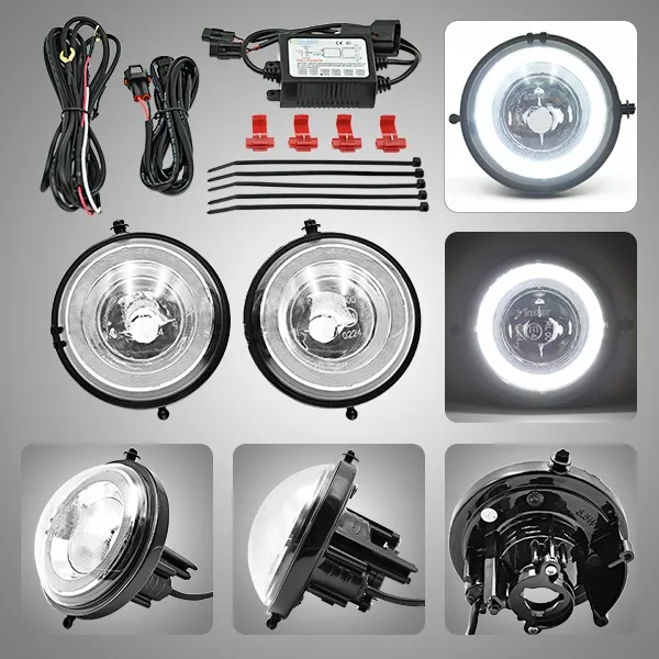 2x LED Halo Angel Eyes Ring Tagfahrlicht DRL Nebels chein werfer Lampe Kits Für Mini Cooper R55 R56 R57 R58 R59 R60 R61