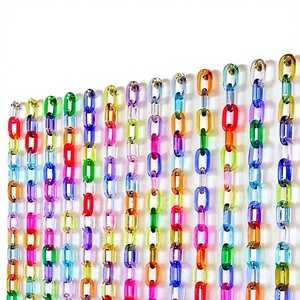 Eslabones de Cadena de Resina de Alta Calidad, Coloridos y Transparentes, Decoración Artística Moderna para el Hogar, Manualidades para Colgar en la Pared - Product Image 1