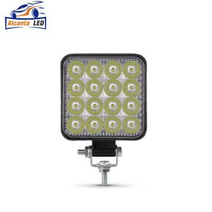 AlcantaLED 12V 24V LED 라이트 바 48W 미니 LED 작업 빛 오프로드 스포트 라이트 트럭 4X4 자동차 SUV ATV Barra LED 헤드 라이트