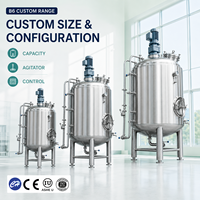 Cuve de Fermentation Alimentaire 2500L 700L en Acier Inoxydable avec Contrôle PLC, Chemise de Refroidissement, Moteur, Pompe et Récipient Sous Pression pour la Production de Boissons