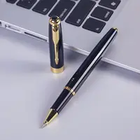 Caneta de tinta luxuosa, de alta qualidade, negócios, caneta de presente, logotipo personalizado, caneta de esfera de metal para o escritório