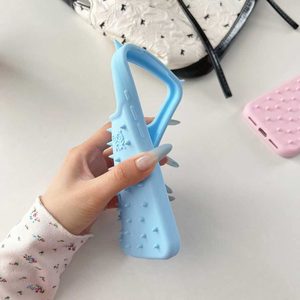 Funda de silicona suave 3D con cuernos de <span class=keywords><strong>diablo</strong></span>, antichoque y alivia la presión, para iPhone 17 16 15 14 13 Pro Max - Product Image 6