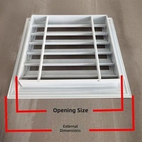 Grilles d'aération en alliage d'aluminium personnalisées en usine, étanches, avec installation facile