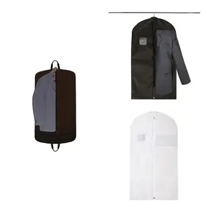 थोक 3 PCS 40 इंच कवर सूट बैग, स्पष्ट की रक्षा कोट स्वेटर जैकेट शर्ट परिधान बैग के लिए फांसी कपड़े/