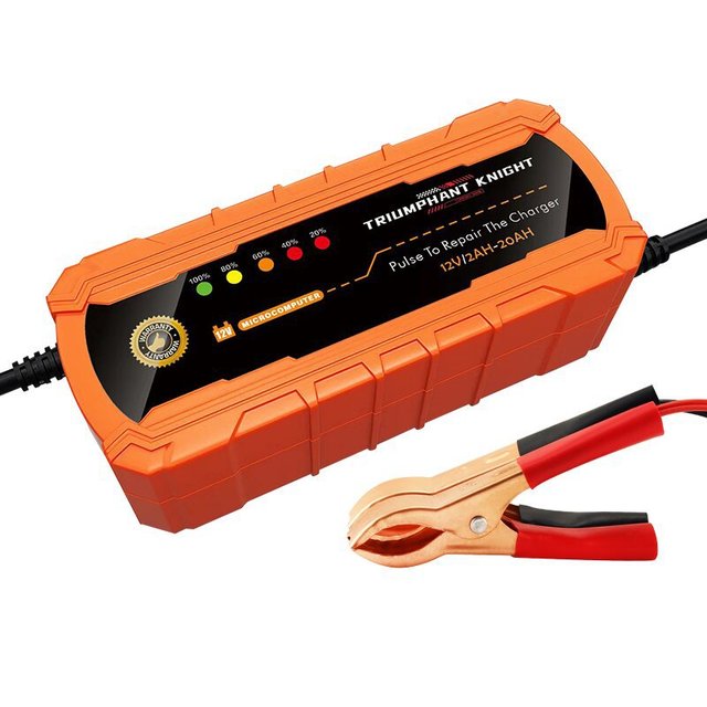 12V car and motorcycle battery charger intelligent pulse LED digital display battery charger