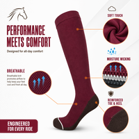 Chaussettes de sport de compression OEM, logo personnalisé, chaussettes d'équitation en coton hautes jusqu'au genou, respirantes, pour l'exercice printanier
