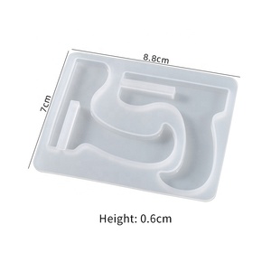 DM420 Rak Pajangan Telepon Buku Berdiri Rak Piring Baki Coaster Mendukung Cetakan Silikon Epoksi untuk Kerajinan Resin - Product Image 5