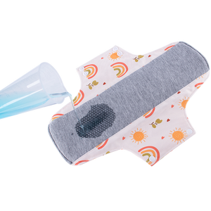 Ensemble de 7 pièces (6 coussinets + sac) tampon d'incontinence menstruelle antibactérien en graphène pour femme <span class=keywords><strong>lavable</strong></span> protège-slip réutilisable serviette hygiénique post-partum - Product Image 6