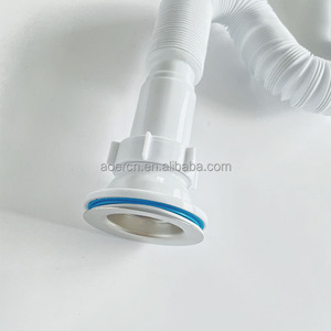 Tubo Flexible de drenaje de residuos, manguera de drenaje de plástico para lavabo de baño - Product Image 4