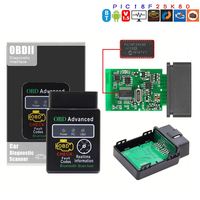 Équipement de diagnostic automobile sans fil HH OBD Advanced 327 V1.5 ELM avec puce 25K80