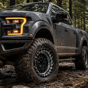 Rines Todoterreno Forjados Personalizados <span class=keywords><strong>de</strong></span> 17-22 Pulgadas con Beadlock, 6x135 6x127 6x139.7, para Ford F150, RAM 1500/2500, Explorer - Product Image 3