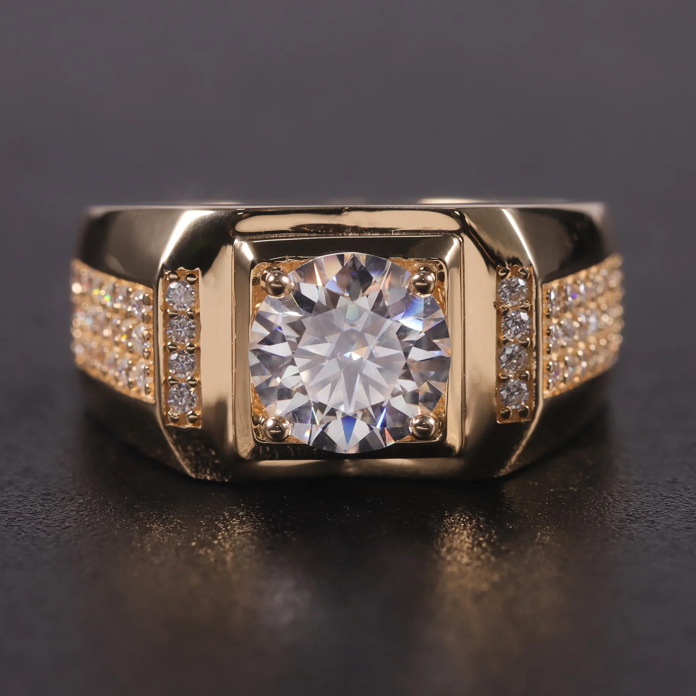 M80A, новинка, Золотое кольцо на палец, дизайн, помолвка, сертификат GRA, Муассанит, бриллиантовое кольцо, 18 карат, мужское кольцо из твердого золота